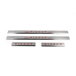 Dørtrinslister Carmos V2 (4 stk., rustfrit stål) Nissan NP300 1999–2015 foto 2