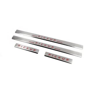 Dørtrinslister Carmos V2 (4 stk., rustfrit stål) Nissan NP300 1999–2015 foto 1