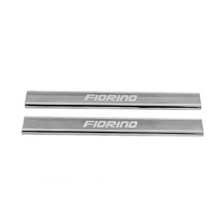 Dørtrinslister Carmos V3 (2 stk., rustfrit stål) Fiat Fiorino/Qubo 2008–2024 foto 2