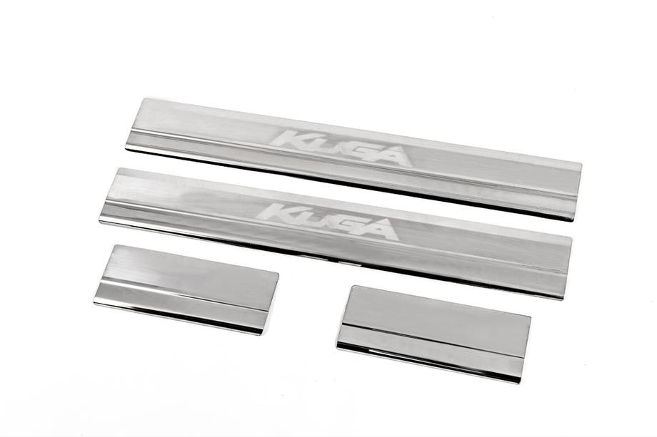 Ford Kuga 2008–2013 Carmos V2 dørtrinslister (4 stk., rustfrit stål) Image