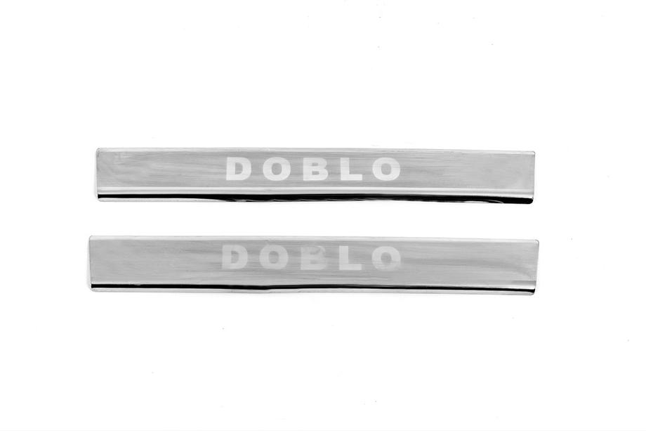 Fiat Doblo I 2005–2010 Dørtrinslister V3 (Carmos, 2 stk., rustfrit stål) Foto 2