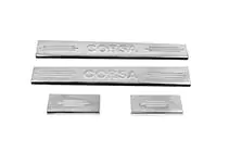 Opel Corsa C 2000–2006 Dørtrinslister Carmos V2 (4 stk., rustfrit stål) foto 2