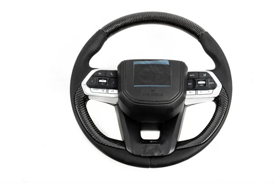 Toyota Land Cruiser 200 2007–2021 Rat med airbag i 2025-design (ægte carbon) Image