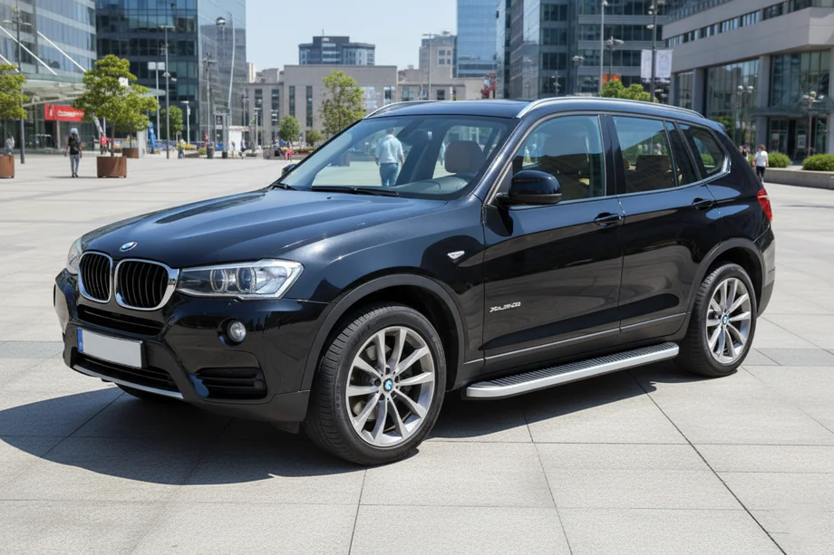 BMW X3 F25 2011–2018 Sidetrin Tayga Grey (2 stk., aluminium) Image