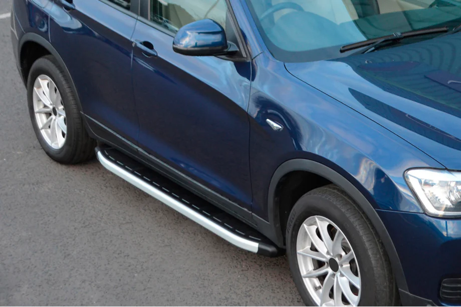 BMW X3 F25 2011–2018 Sidetrin Fullmond (2 stk., aluminium) Image