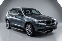 BMW X3 F25 2011–2018 BlackLine sidetrin (2 stk., aluminium) foto 1