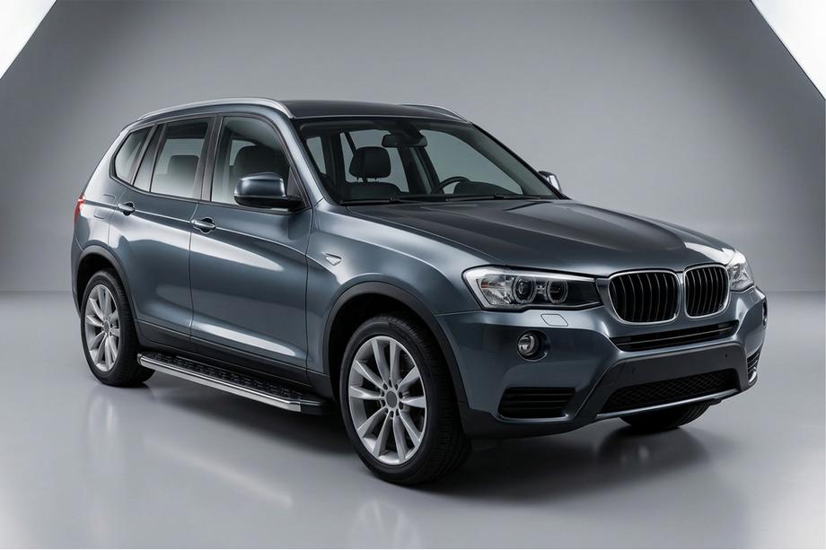 BMW X3 F25 2011–2018 BlackLine sidetrin (2 stk., aluminium) Image