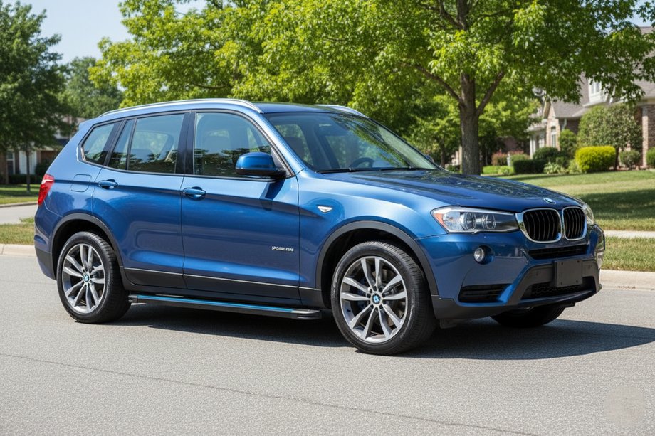 BMW X3 F25 2011–2018 Maya Blue sidetrin (2 stk., aluminium) Image
