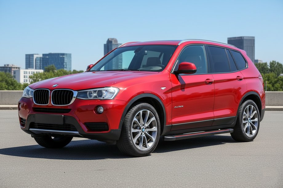 BMW X3 F25 2011–2018 Sidetrin Maya Red (2 stk., aluminium) Image