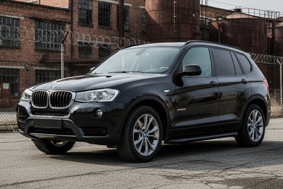 BMW X3 F25 2011–2018 Sidetrin Bosphore Black (2 stk., aluminium) Image