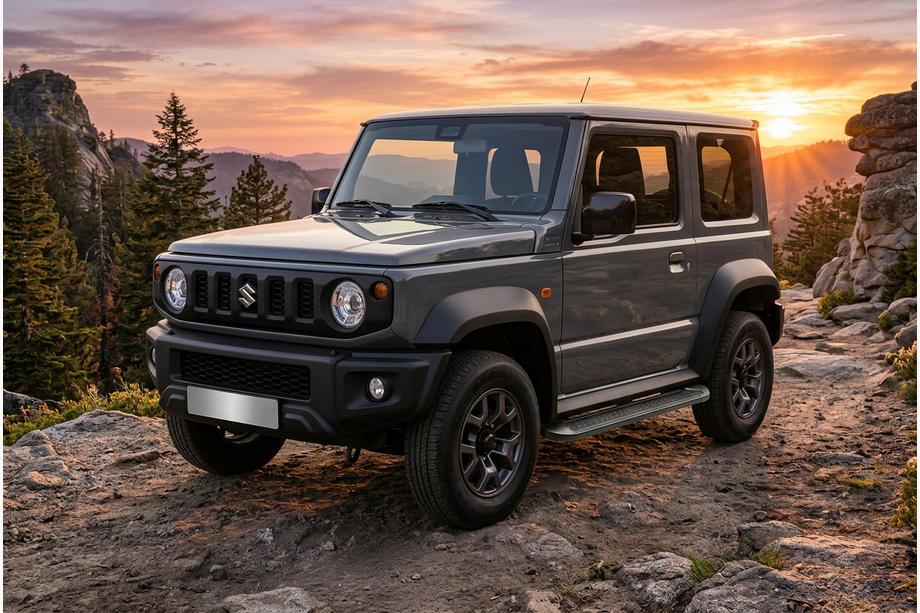 Suzuki Jimny 2018– Allmond Black sidetrin (2 stk., aluminium) Image