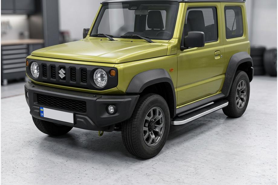Suzuki Jimny 2018– Sidetrin Tayga Grey (2 stk., aluminium) Image