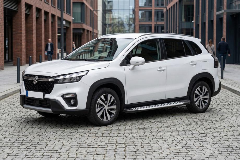 Suzuki SX4 S-Cross 2021– Sidetrin Line (2 stk., aluminium) Image