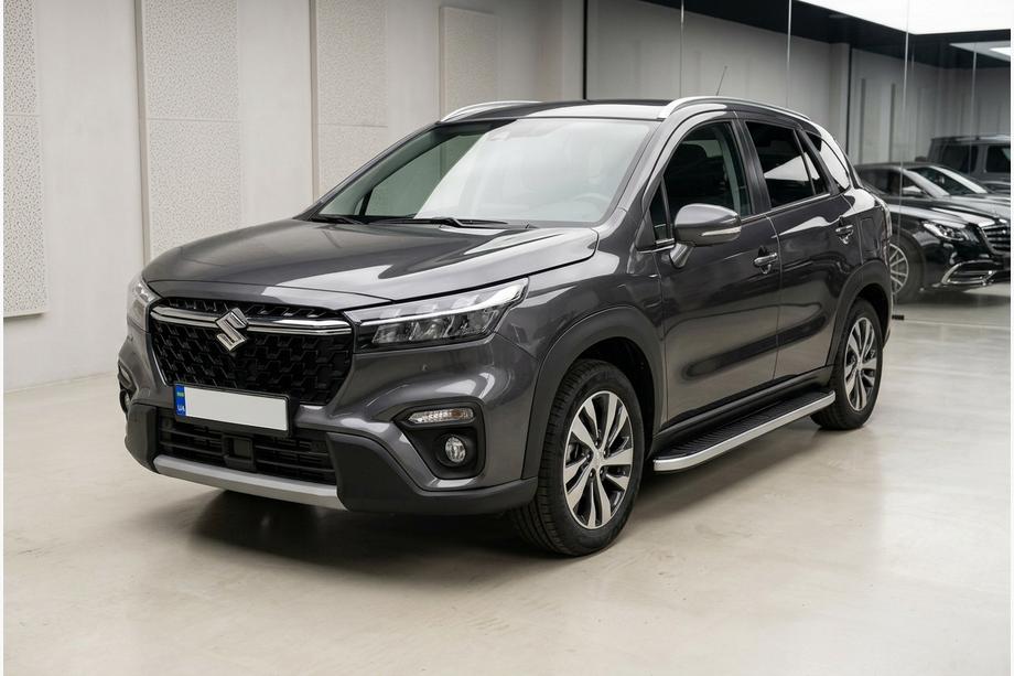 Suzuki SX4 S-Cross 2021– Sidetrin Tayga Grey (2 stk., aluminium) Image