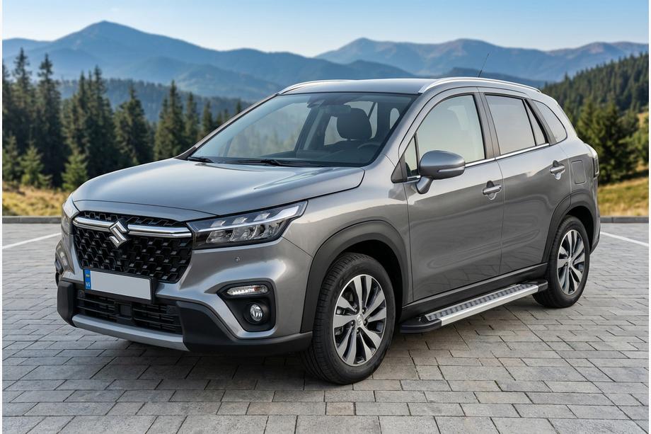 Suzuki SX4 S-Cross 2021– Sidetrin Vision New Grey (2 stk., aluminium) Image