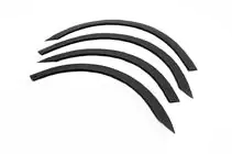 BMW 5-serie E60/E61 2003–2010 Hjulskærmslister (4 stk., sorte, ABS-plast) foto 2