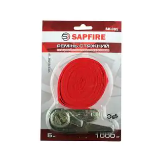 Surringsrem med ringe og skraldemekanisme 1 t 5 m SAPFIRE foto 3