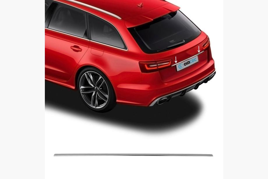 Audi A4 B7 2004–2008 Bagklapliste i rustfrit stål Image