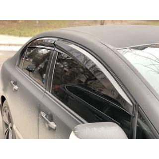 Vindafvisere til vinduer (4 stk., Sunplex Sport) Honda Civic Sedan VIII 2006–2011 foto 1