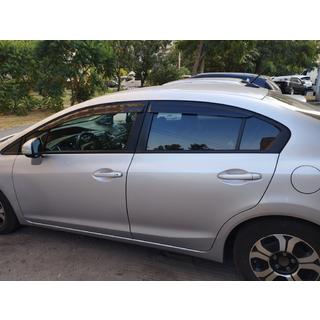 Vindafvisere til vinduer (4 stk., Sunplex Sport) Honda Civic Sedan IX 2011–2016 foto 4