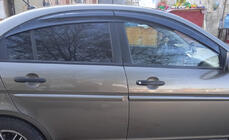 Hyundai Accent 2006–2010 Vindafvisere til vinduer (4 stk., Sunplex Sport) foto 7