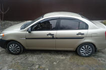 Hyundai Accent 2006–2010 Vindafvisere til vinduer (4 stk., Sunplex Sport) foto 2