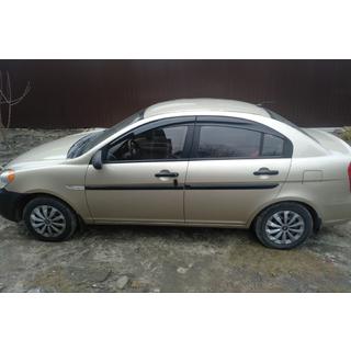 Vindafvisere til vinduer (4 stk., Sunplex Sport) Hyundai Accent 2006–2010 foto 2