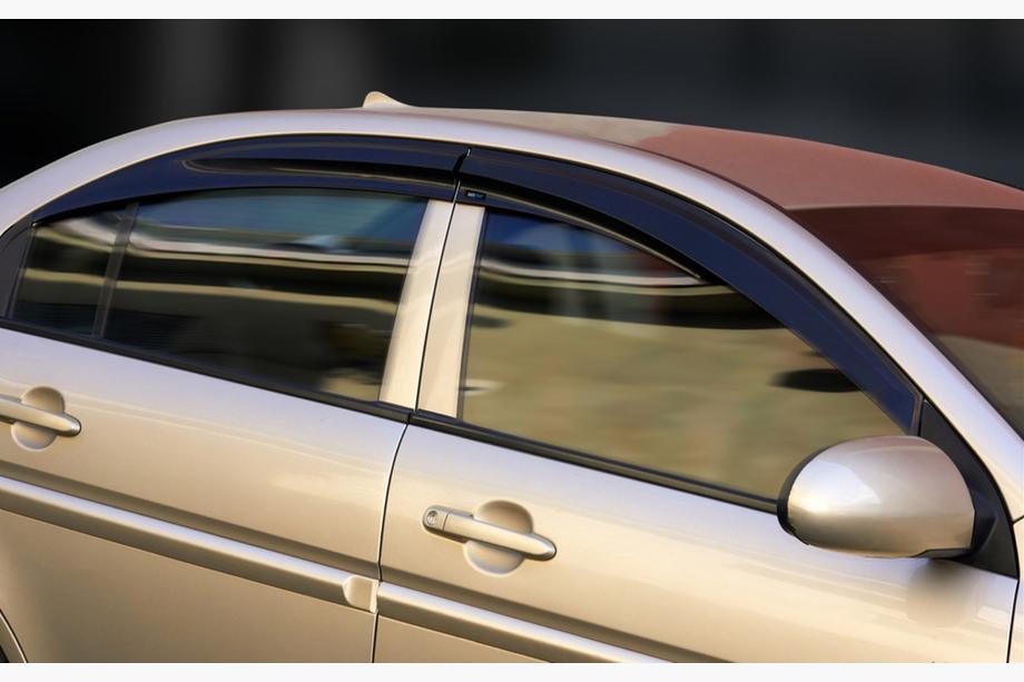 Hyundai Accent 2006–2010 Vindafvisere til vinduer (4 stk., Sunplex Sport) Image