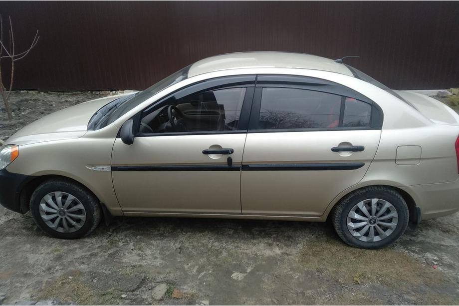 Hyundai Accent 2006–2010 Vindafvisere til vinduer (4 stk., Sunplex Sport) Foto 2