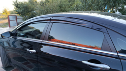 Hyundai Sonata YF 2010–2014 Vindafvisere til vinduer (4 stk., Sunplex Sport) foto 8