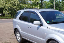 Kia Sorento I BL 2002–2009 Vindafvisere til vinduer (4 stk., Sunplex Sport) foto 8