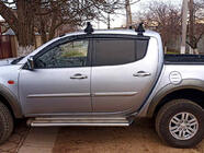 Mitsubishi L200 2006–2015 Vindafvisere til vinduer (4 stk., Sunplex Sport) foto 1