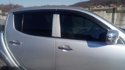 Mitsubishi L200 2006–2015 Vindafvisere til vinduer (4 stk., Sunplex Sport) foto 8