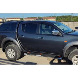 Vindafvisere til vinduer (4 stk., Sunplex Sport) Mitsubishi L200 2006–2015 foto 3