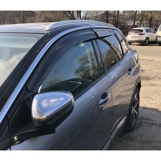 Vindafvisere til vinduer (4 stk., Sunplex Sport) Peugeot 3008 2016–2023 foto 3