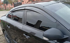 Renault Fluence 2009–2016 Vindafvisere til vinduer (4 stk., Sunplex Sport) foto 1