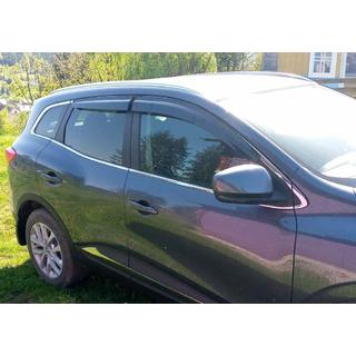 Vindafvisere til vinduer (4 stk., Sunplex Sport) Renault Kadjar 2015–2022 foto 4