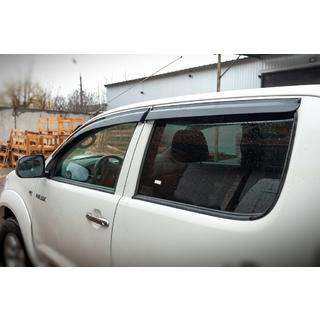 Vindafvisere til vinduer (4 stk., Sunplex Sport) Toyota Hilux 2006–2015 foto 2