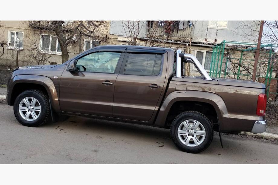 Volkswagen Amarok 2010–2022 Vindafvisere til vinduer (4 stk., Sunplex Sport) Foto 7
