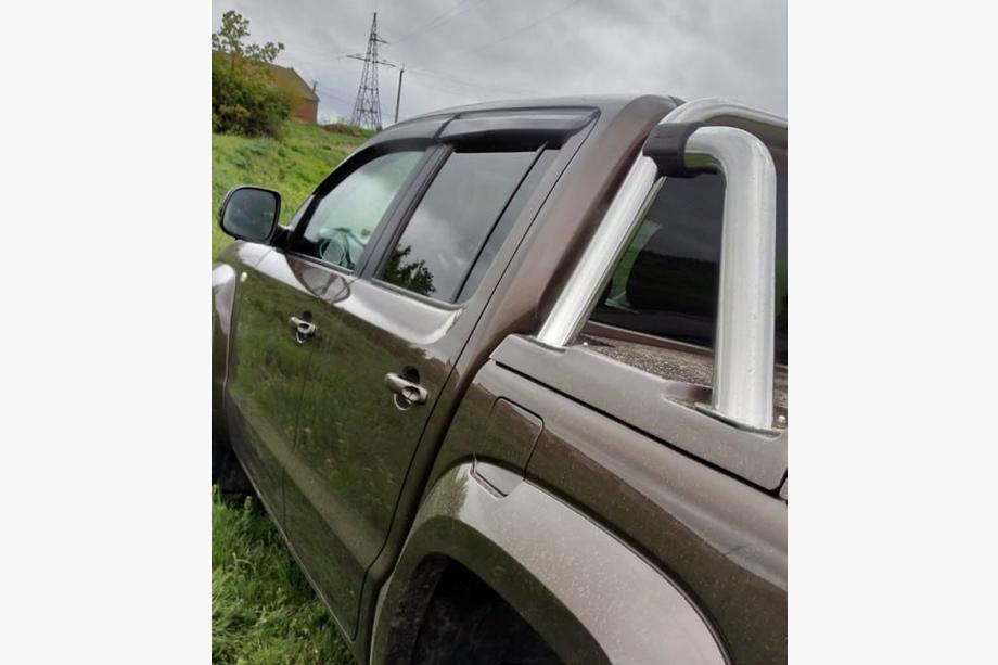 Volkswagen Amarok 2010–2022 Vindafvisere til vinduer (4 stk., Sunplex Sport) Foto 9