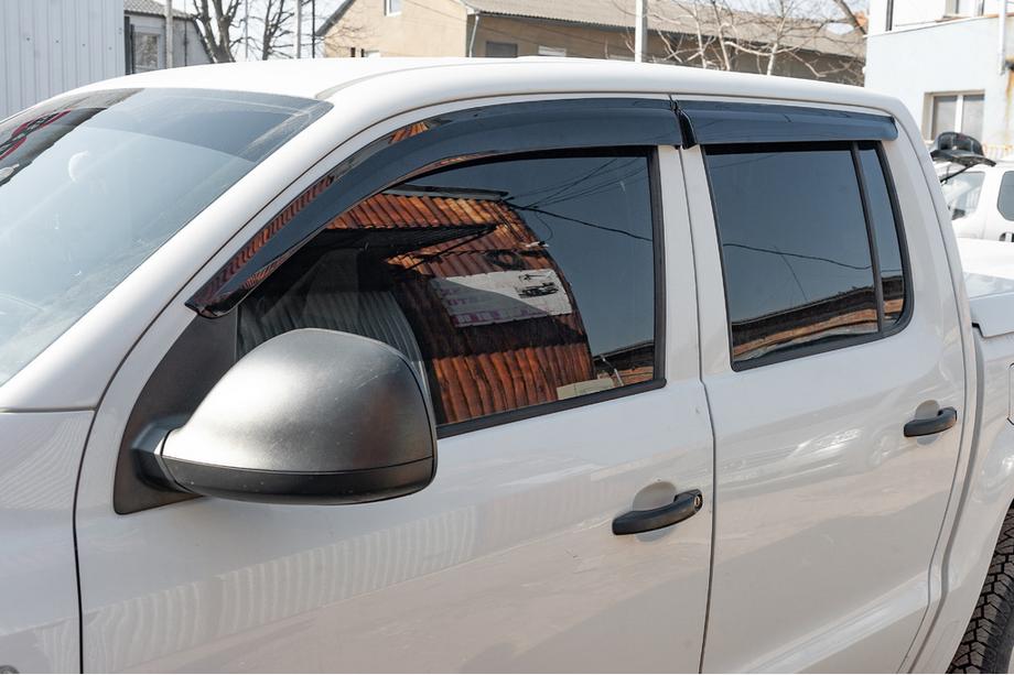 Volkswagen Amarok 2010–2022 Vindafvisere til vinduer (4 stk., Sunplex Sport) Foto 1