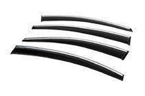 Chevrolet Cruze 2009–2015 Vindafvisere med kromliste (4 stk., Sunplex Chrome) foto 6