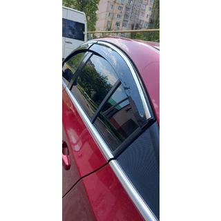 Vindafvisere med kromliste (4 stk., Sunplex Chrome) Chevrolet Cruze 2009–2015 foto 3