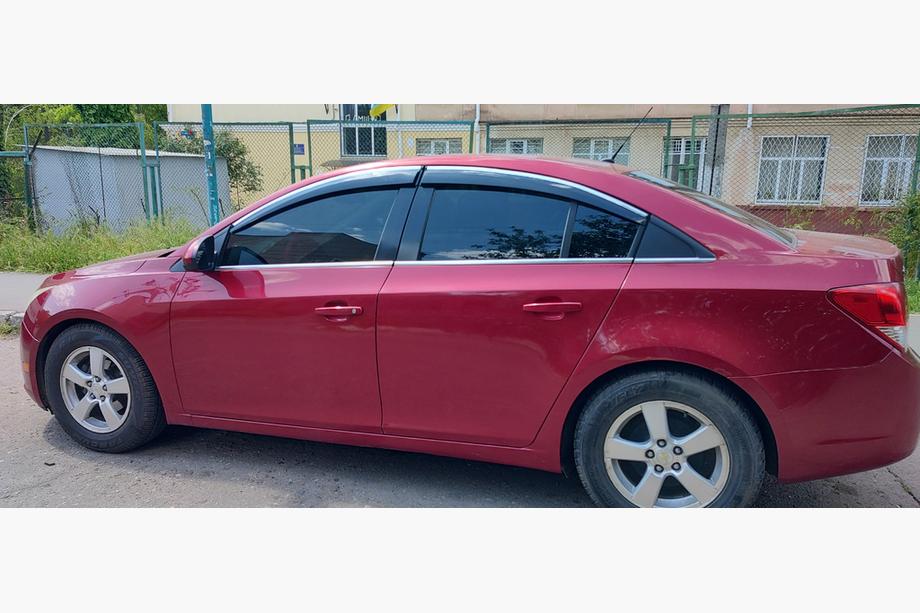 Chevrolet Cruze 2009–2015 Vindafvisere med kromliste (4 stk., Sunplex Chrome) Image