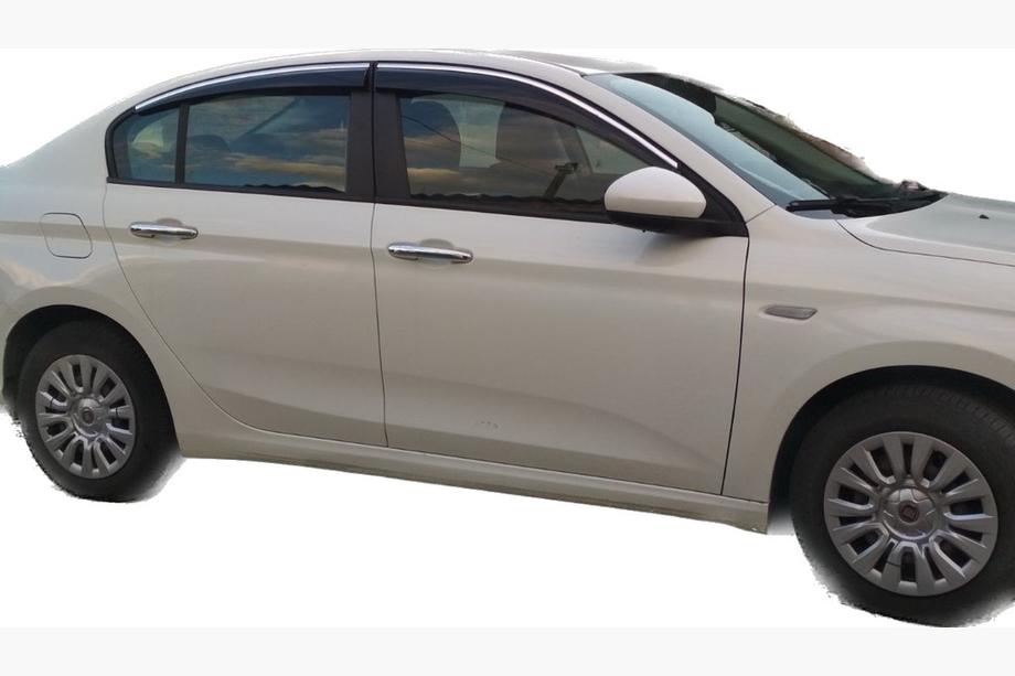 Fiat Tipo 2016– Vindafvisere med kromliste (4 stk., Sunplex Chrome) Image