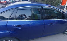 Ford Focus III 2011–2017 Vindafvisere med kromliste HB/Sedan (4 stk., Sunplex Chrome) foto 3