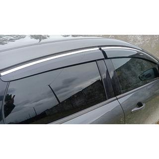Vindafvisere med kromliste HB/Sedan (4 stk., Sunplex Chrome) foto 1