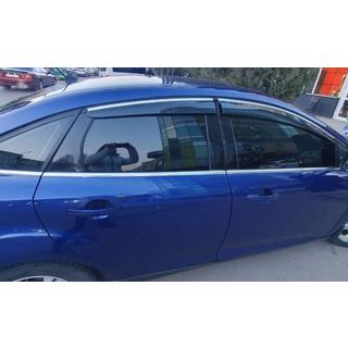 Vindafvisere med kromliste HB/Sedan (4 stk., Sunplex Chrome) foto 3