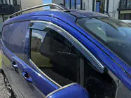 Ford Courier 2014–2023 Vindafvisere med kromliste (4 stk., Sunplex Chrome) foto 2