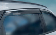 Hyundai IX-35 2010–2015 Vindafvisere med kromliste (4 stk., Sunplex Chrome) foto 2